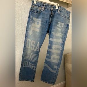 Polo Ralph Lauren Men’s Varick Slim Straight Blue Jeans. RL67 1992 USA.